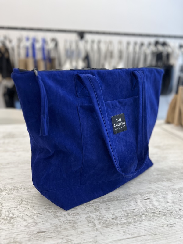 Verona Kahve Velvet Nubuk Dokulu Shopper